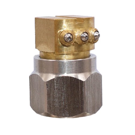 Right-Angle Nozzles, Brass Holder, Stainless-Steel Insert